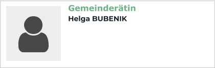 Gemeinderätin Helga BUBENIK